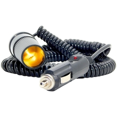 Alargue Espiralado Ficha Encendedor Macho A Ficha Hembra 12 VOLTS