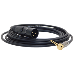 CABLE MINIPLUG ESTEREO 90º A CANON XLR MACHO LIBRE OXIGENO BLINDADO (NO BALANCEADO)