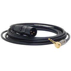 CABLE MINIPLUG ESTEREO 90º A CANON XLR MACHO LIBRE OXIGENO BLINDADO (NO BALANCEADO)