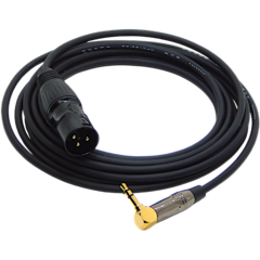CABLE MINIPLUG ESTEREO 90º A CANON XLR MACHO LIBRE OXIGENO BLINDADO (NO BALANCEADO) - comprar online