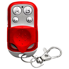 Control Remoto Copiador Portón Automático Alarmas Premium Con Pilas Incluida Rojo