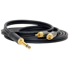 Cable Adaptador Ts a Dos Rca Gold Low Noise Modelo HTRLW en internet