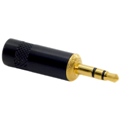Ficha Miniplug Tipo Neutrik Rean Hys231 Conector 1/8 Stereo Metal Gold Hamc en internet