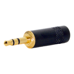 Ficha Miniplug Tipo Neutrik Rean Hys231 Conector 1/8 Stereo Metal Gold Hamc