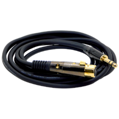 CABLE CANON XLR HEMBRA A TRS (PLUG ESTEREO) GOLD PREMIUM HAMC LOW NOISE PROFESSIONAL Modelo HTXLWG en internet