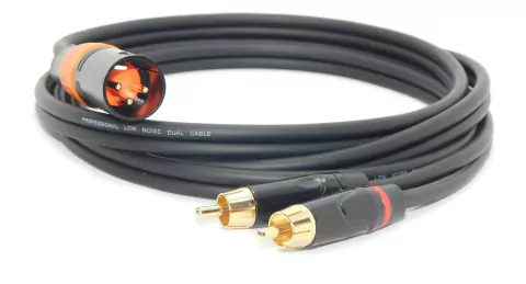 Cable Profesional Canon Xlr Macho Balanceado A Rca Macho Gold Premium Low Noise