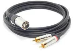 CABLE ADAPTADOR CANON XLR MACHO NO BALANCEADO A DOS RCA LOW NOISE PREMIUM HAMC - comprar online