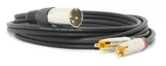 CABLE ADAPTADOR CANON XLR MACHO NO BALANCEADO A DOS RCA LOW NOISE PREMIUM HAMC