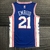 Jersey Philadelphia 76ers 75 anos NBA Icon Edition - Camiseta oficial do Philadelphia 76ers - Jersey comemorativo 75 anos da NBA - Edição limitada do Philadelphia 76ers - Jersey autêntico da NBA - Camiseta de basquete Philadelphia 76ers - Uniforme do Phil