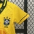 Kit Infantil Brasil Home 93/94 Retrô - Amarelo vibrante - Uniforme completo - Design retrô - Qualidade garantida - Conforto para crianças - Torça pelo Brasil - Versão infantil - Fiel às cores da seleção - Ícone do futebol - Perfeito para presentear - Esti