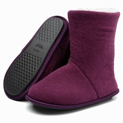 Pantufa Feminina Bota Polar Bordo - Meu Céu Pantufas - Loja De Pantufas Femininas e Masculinas
