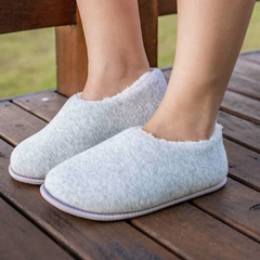 Pantufa Sapatilha Peluciada Preta - loja online