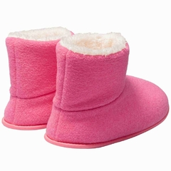 Pantufa Bota Polar Cano Curto Rosa na internet
