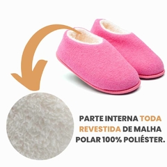 Pantufa Sapatilha Peluciada Rosa - comprar online