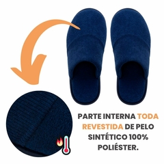 Pantufa Masculina azul na internet