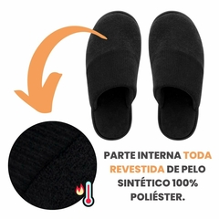 Pantufa Masculino Preta na internet