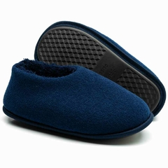 Pantufa Sapatilha Peluciada Azul Marinho