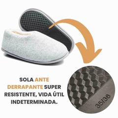 Pantufa Sapatilha Peluciada Cinza - Meu Céu Pantufas - Loja De Pantufas Femininas e Masculinas