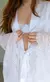 Robe Branco Cetim Detalhes Renda - Luna - loja online