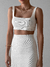 TOP CANELADO OFF WHITE
