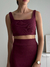 TOP CANELADO CHERRY RED