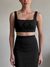 TOP CANELADO PRETO - comprar online
