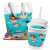 kit com Sacola Copo E Baldinho Fundo Do Mar 5