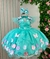 Vestido Marie Jardim Encantado Isis Luxinho Verde Tiffany (VESTMJMLXNHOVERDETFFNY) na internet