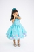 Vestido Marie Jardim Encantado Isis Luxinho Verde Tiffany (VESTMJMLXNHOVERDETFFNY) - Mundo da Bina | Mãe e Filhos