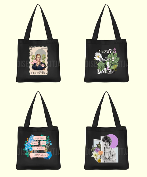 Maxi totes negras (varios modelos, deslizar fotos!) - comprar online