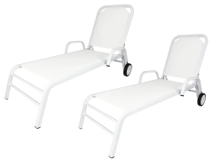 Combo x2 Reposeras Garden Full (color a elección) - Ivosol Reposeras