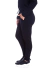 Calça Jogger Com Bolso Frontal Moletinho Feminino Preto - comprar online