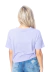 T-shirt Cropped Com Bolso Feminino Lilás na internet
