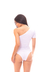 Body Manga Curta Um Ombro Só Branco - Moda Vício