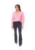 Blusa Tricô Manga Longa Bufante Feminino Rosa - loja online