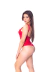 Body Regata Decote Costas Com Bojo Vermelho - comprar online