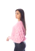 Blusa Tricô Manga Longa Bufante Feminino Rosa - comprar online