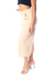 Calça Pantacourt Com Bolso Frontal Canelado Feminino Nude na internet
