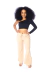 Calça Pantalona Com Abertura na Lateral Canelado Feminino Nude - comprar online