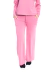 Calça Wide Leg Com Bolso Frontal Moletinho Feminino Rosa
