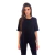 Blusa Com Abertura nas Laterais Feminino Preto