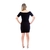 Vestido Justo Ombro a Ombro Canelado Preto na internet