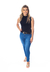 Blusa Regata Gola Alta Feminino Preto na internet