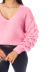 Blusa Tricô Manga Longa Bufante Feminino Rosa na internet