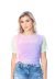 Camiseta Tule Tie Dye Feminino Rosa e Azul - comprar online