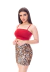 Cropped Faixa Alça Fina Feminino Vermelho