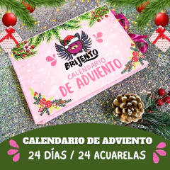Calendario de Adviento Brijento - 24 Acuarelas Sorpresa