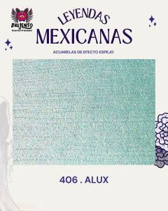 "Leyendas Mexicanas" / 12 Acuarelas efecto espejo. - Brijento