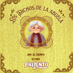 "Los dichos de la Abuela" / 12 Acuarelas Metálicas en tonos dorados. - Brijento