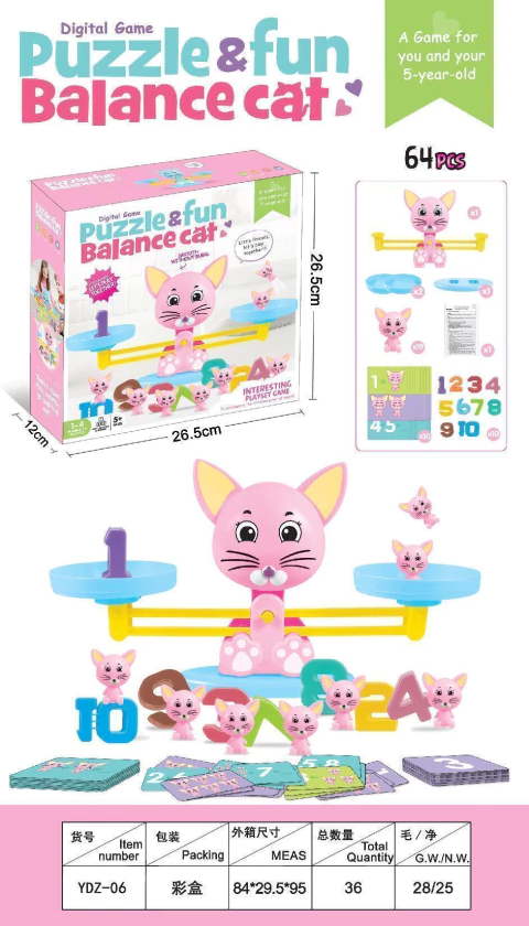 Juego balanza números y conteo Gato - comprar online